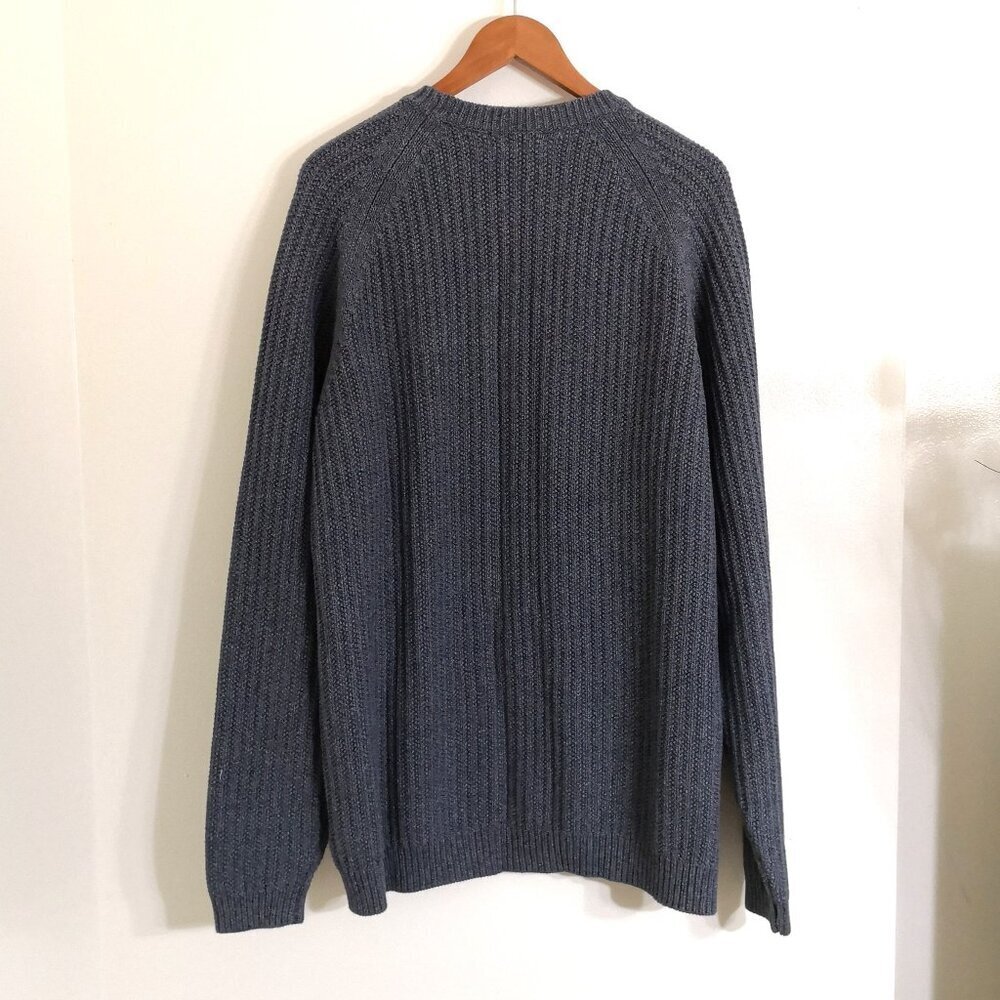 NWOT Eddie Bauer 100% Cotton Crew Neck Sweater Charcoal Gray Size XL Tall - Picture 4 of 6